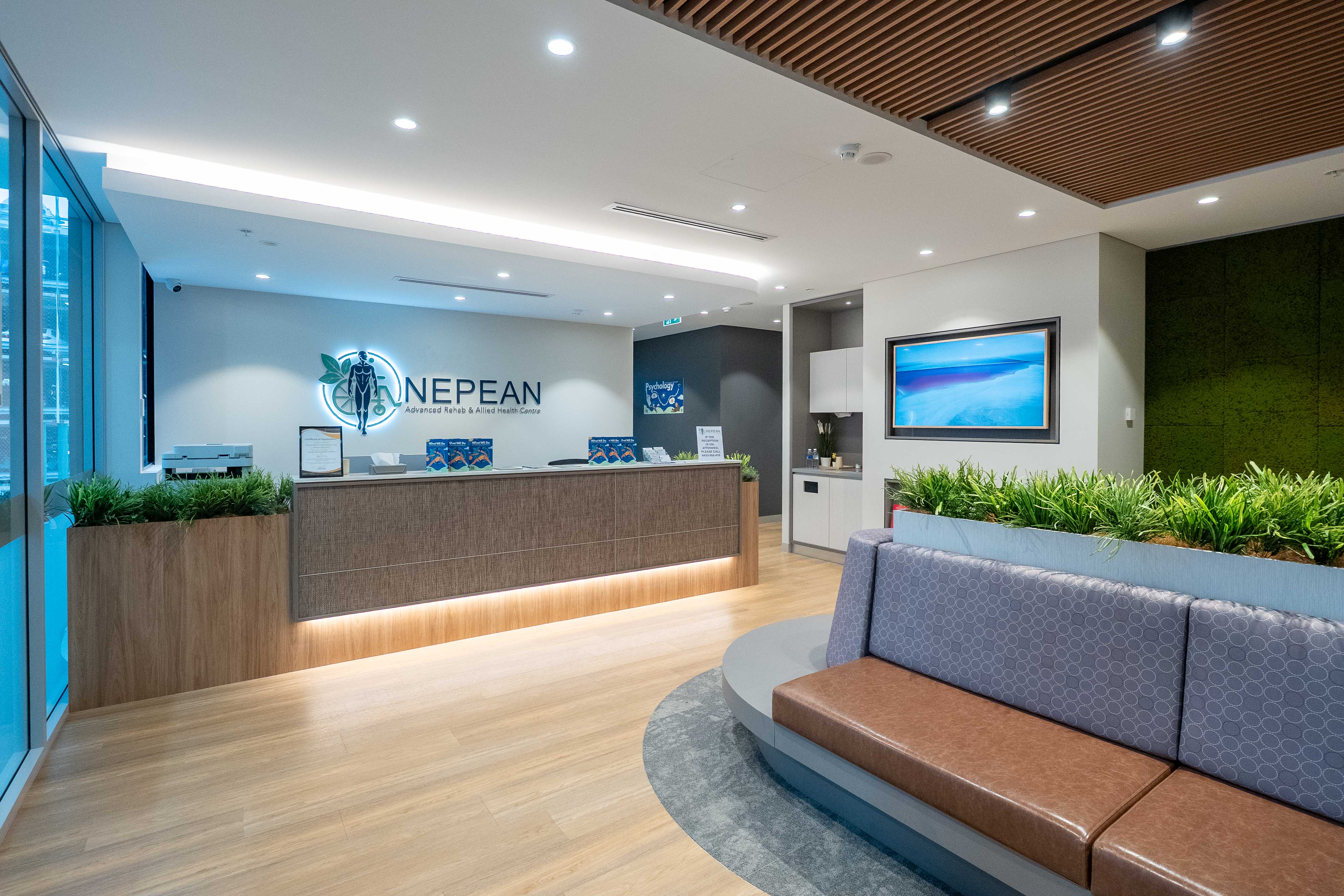 Reception at Nepean Advanced Rehab & Allied Health Centre
